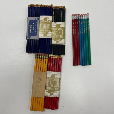 Vintage Pencil Lot Eagle Verithin Empire Arco NOS Colored Graphite Pencils USA