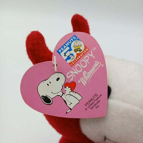 Peanuts Snoopy Plush Lot Whitman's Sampler Valentine's Day Tuxedo Devil Vintage