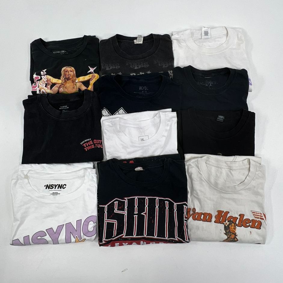 Mens Pop Culture & Band T-shirts TOOL Rob & Big AA Van Halen Jonas Bros Size S/M