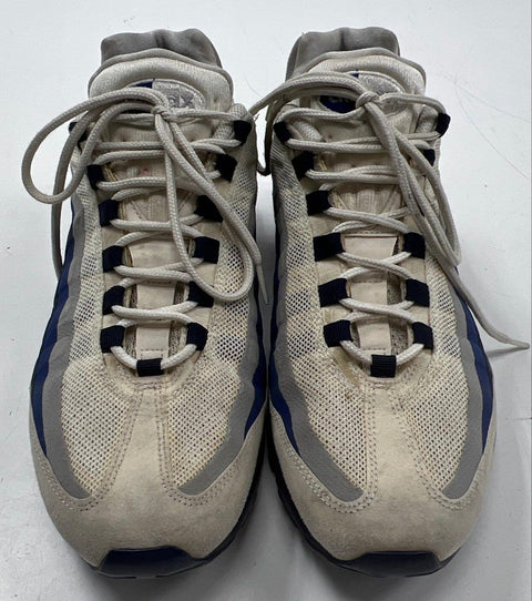 Nike Air Max 95 White Navy Blue Grey Dallas Cowboys Theme Sneakers Men's Size 12