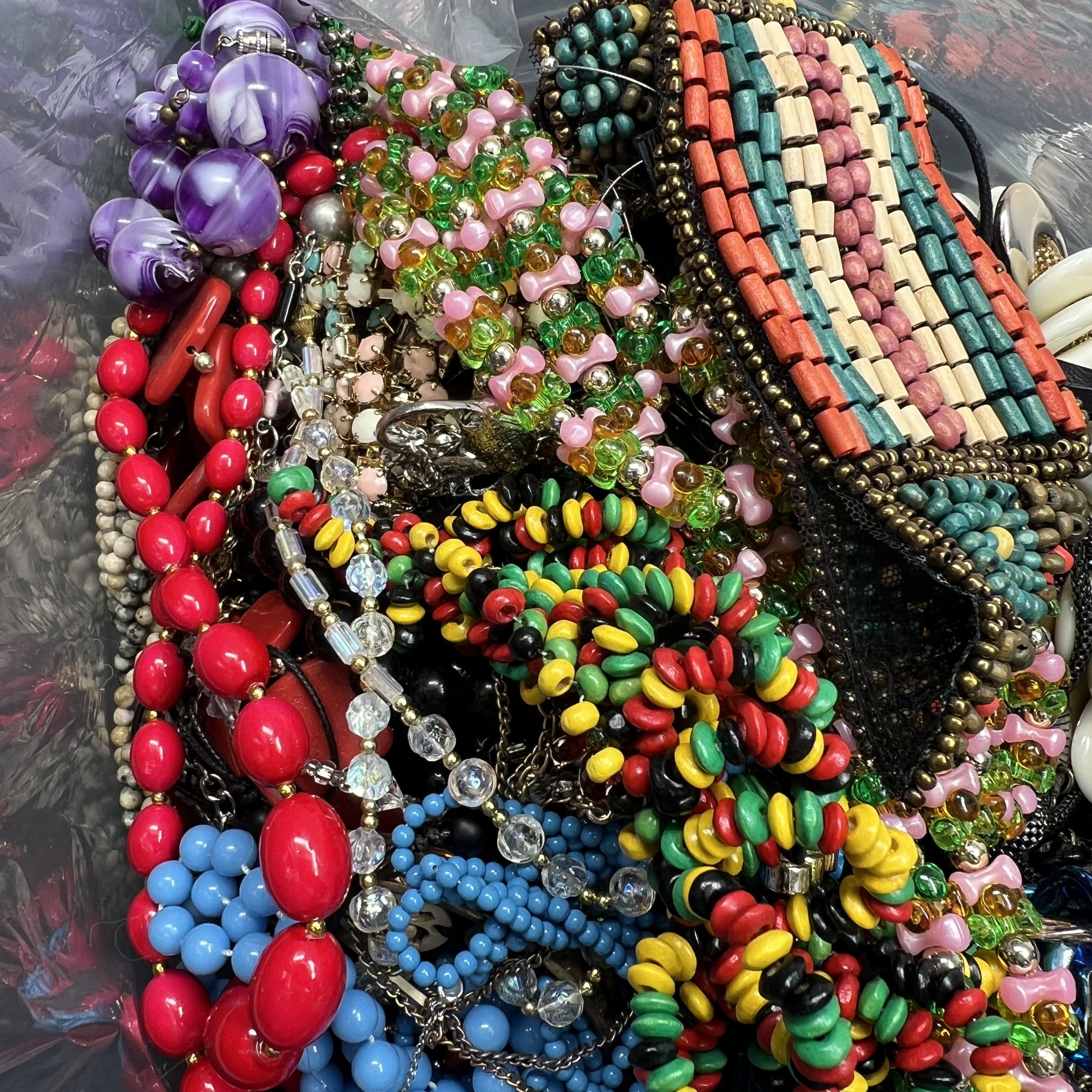 5LB Wearable Costume Jewelry Mixed Items Bag