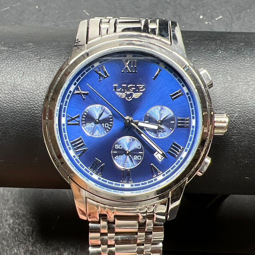 Lige for Dream 1853 6181WM1 Men's Wristwatch Working New Battery