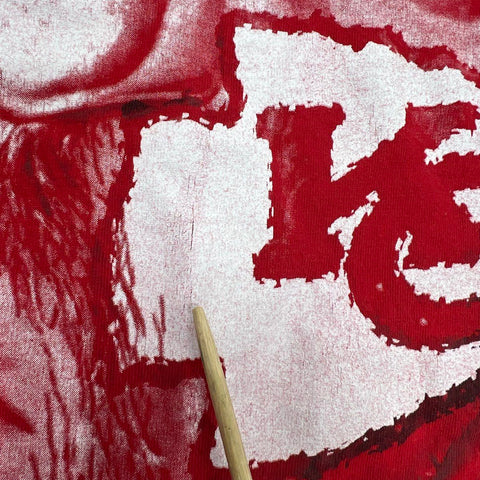 Vintage Y2K Reebok KC Chiefs Tony Gonzalez Big Face Graphic T-Shirt Men's M Red