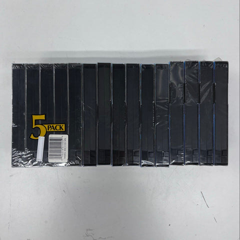 Maxell Tozai VHS Tape Lot 15 Pieces T-120 Blank Cassettes 6-Hour New Sealed