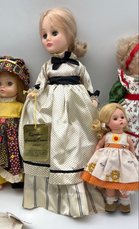 Vintage Doll Lot Effanbee Goebel Hummel Madame Alexander 5 Pieces With Papers