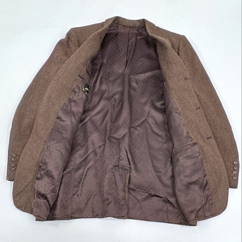 Vintage 70s J. Schneider & Son Wool Tweed Sport Coat Blazer Brown