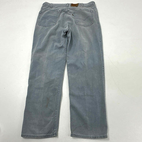 Vintage 90s Levi's Men's Gray Straight Leg Jeans Made in USA Sz 36x29