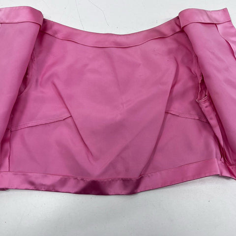 Vintage 60s T. & G. Bridal Women's Pink Satin Jacket & Headpiece Veils Set