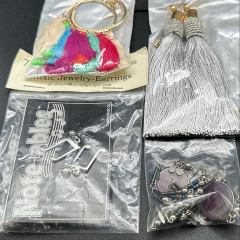 Fashion Costume Jewelry Lot 30+ Pairs Earrings Notetables Boho Western Hoops
