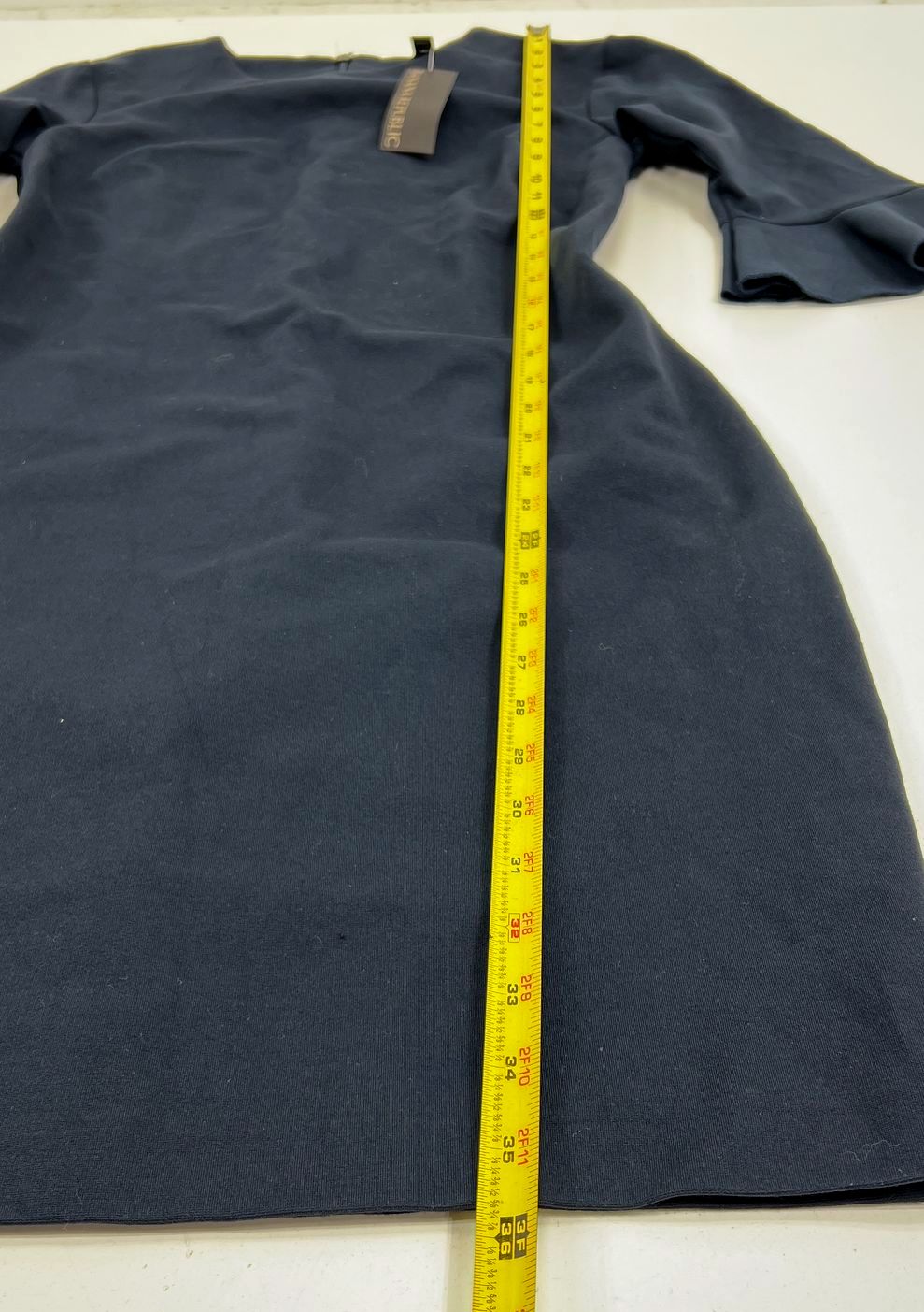 NWT Women's Banana Republic Blue Ruffle Sleeve Fitted Back Zip Dress - Size 0