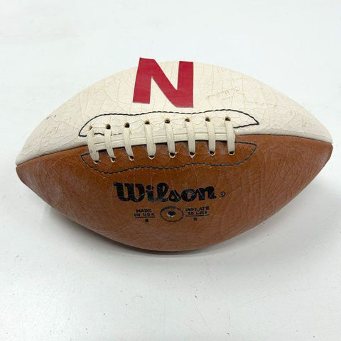 Vintage Wilson Nebraska Huskers NCAA College Football Signed Made in USA