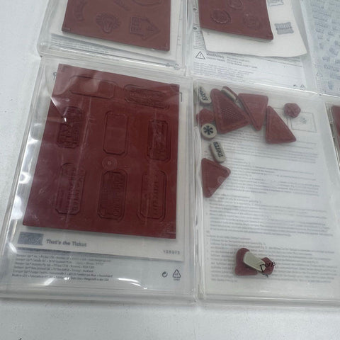 Stampin' Up! 11 Stamp Sets Lot Perfectly Preserved Pennant Parade Ciao Baby