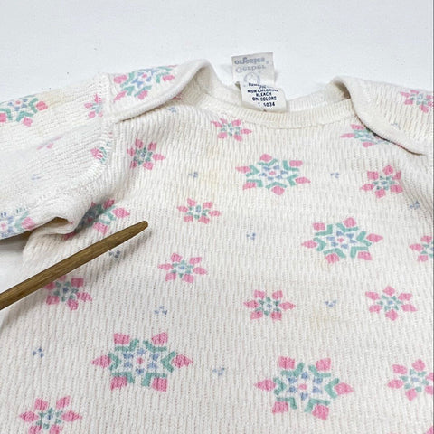 Vintage 90s Gerber Baby Onesies Sleepers Lot 9pc Made USA Sz Small
