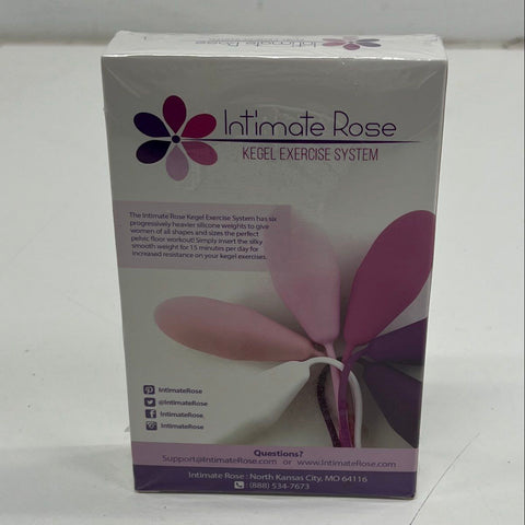 New Intimate Rose Women's Kegel Exercise System Weights Set of 6 Sealed