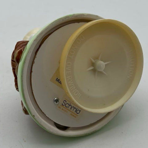 Schmid Disney Bambi Thumper Ceramic Music Box 6.5 Inch Rotating Tested Works