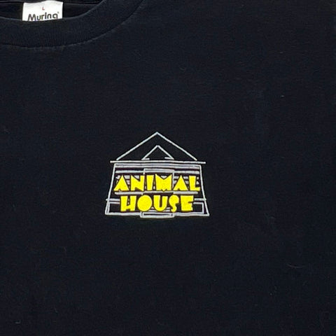 Vintage 90s Animal House Movie T-Shirt Drinking Heavily Quote Made in USA Sz L