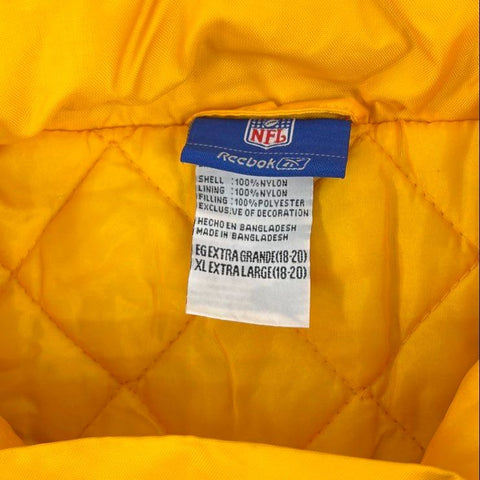 Vintage Y2K Reebok NFL Vikings Purple Pullover Puffer Jacket Kids XL 18-20