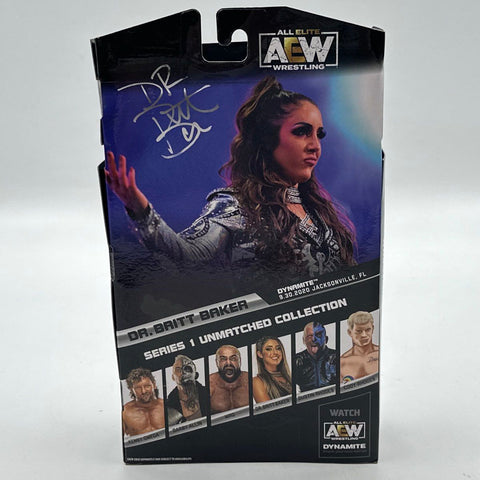 AEW Wrestling Figure Lot MJF Kenny Omega Akuma Britt Baker 3 Figures With Boxes