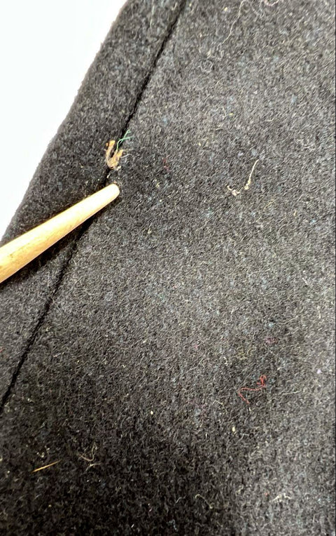 Vintage 80s The Legend Women's Black Wool Shawl Collar Double Breasted Coat 24