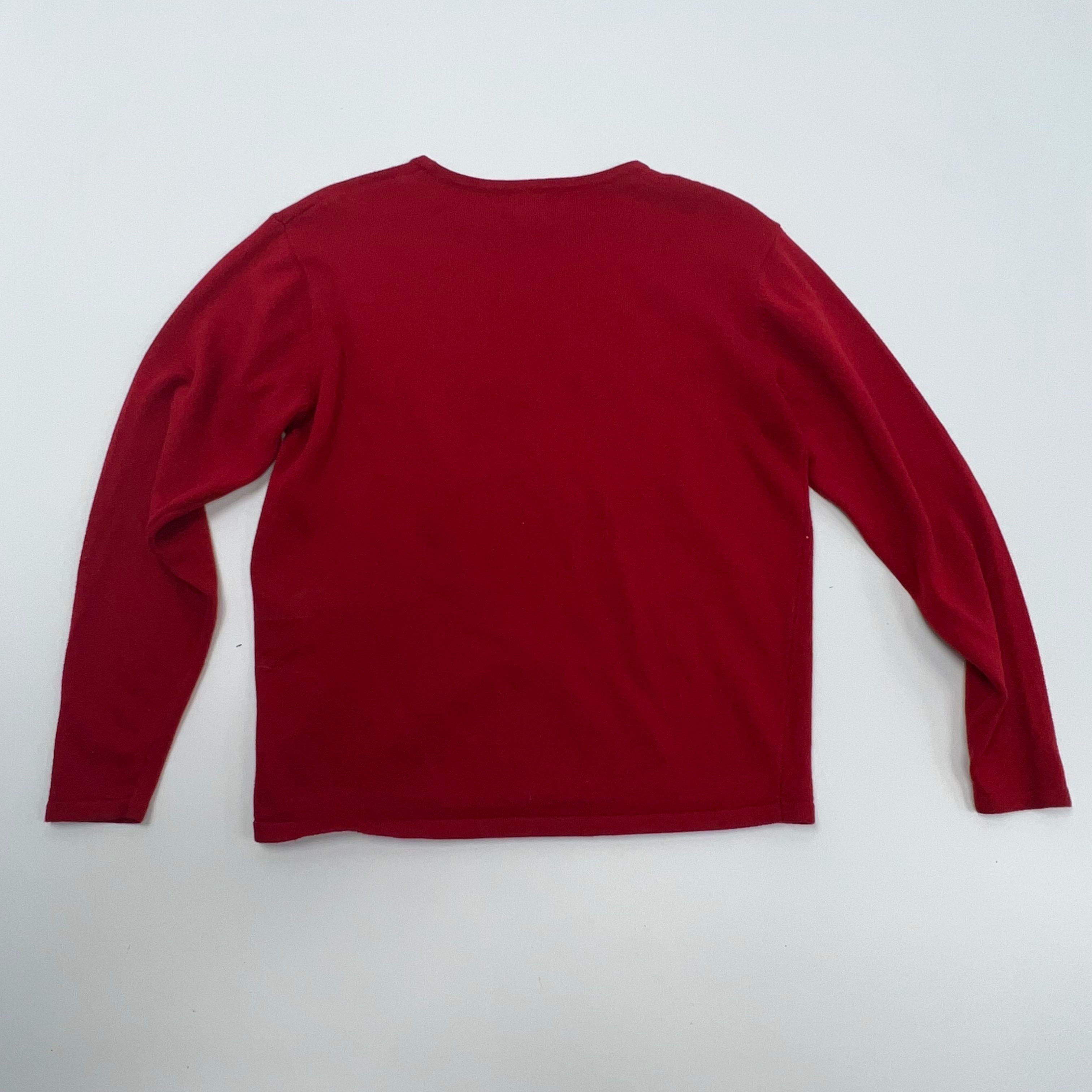 Vintage Casual Corner Red Long Sleeve Sweater Women's Size Small