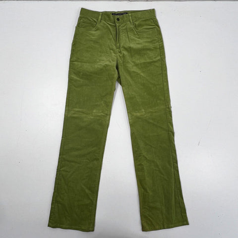 Ralph Lauren Sport Women's Green Corduroy Straight Leg 5-Pocket Pants Sz 10