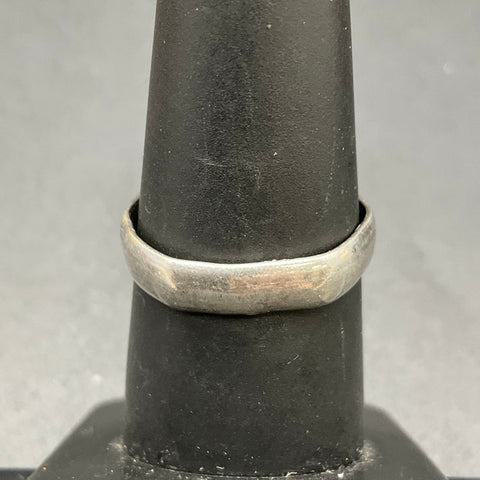 Vintage Silver Tone Turquoise Chip Inlay Bird Ring Southwestern Style Size 7.5