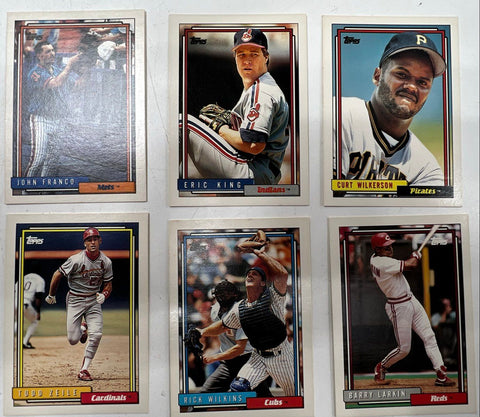 Baseball Card Lot 1987 & 1992 Topps 7 Lbs Mixed Set Boxes See Photos