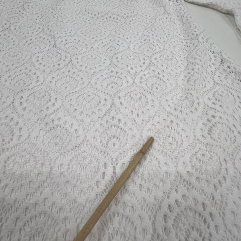 Lilly Pulitzer Women's White Lace Bell Sleeve Shift Dress Geometric Eyelet Sz S