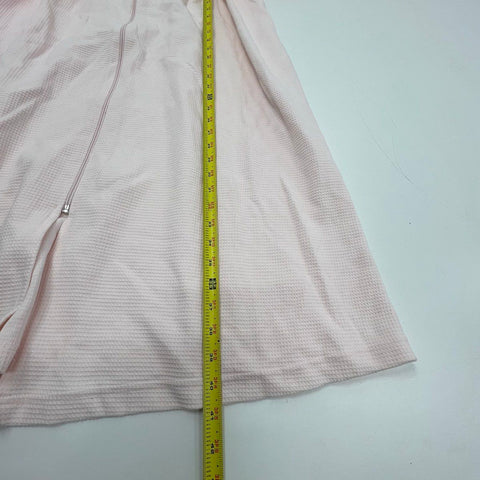 Miss Elaine Women's Robe Duster Lot of 2 Pink Blue Waffle Knit Embroidered M