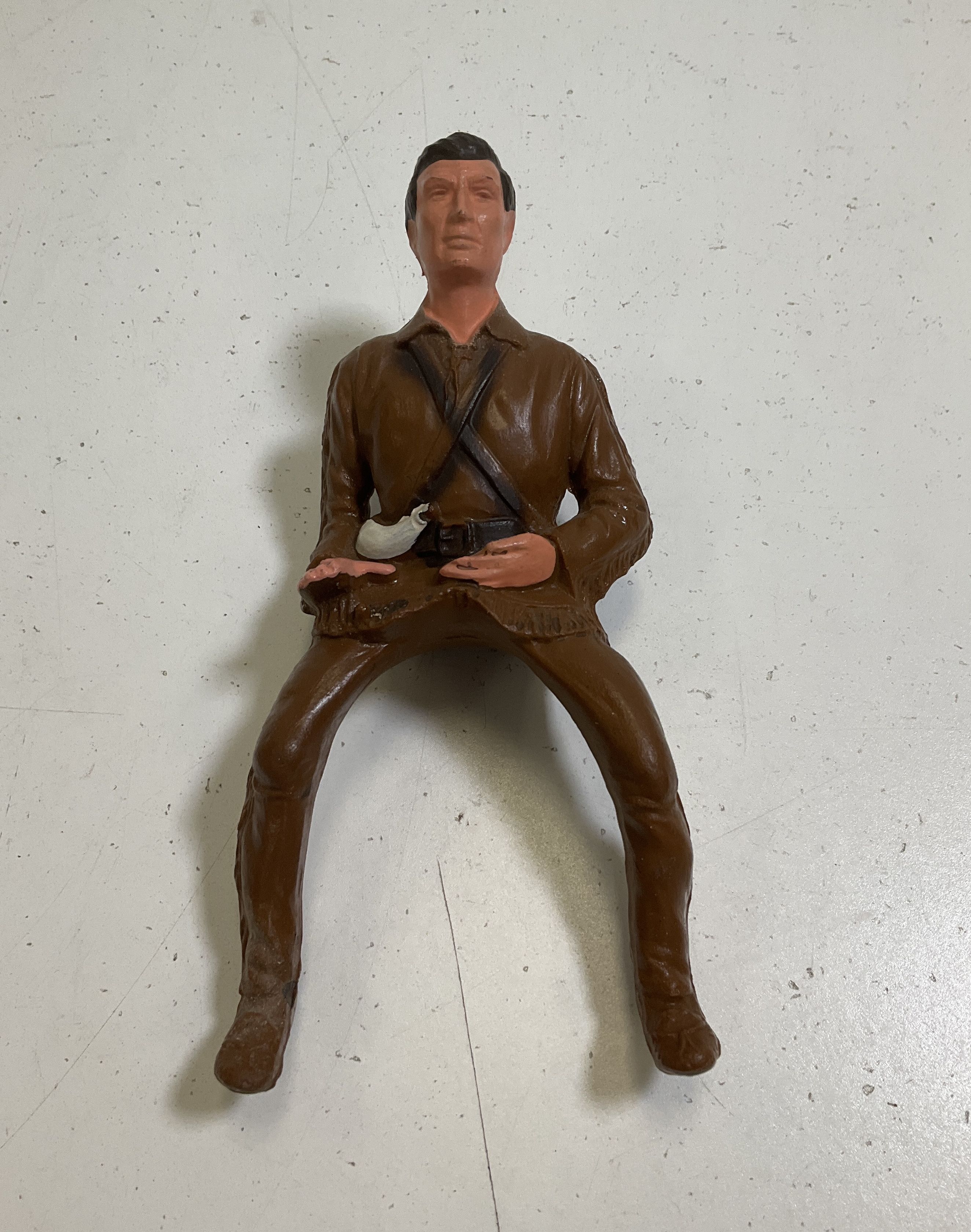 Vintage Breyer Davy Crockett Palomino Glossy Horse Model Figure Set