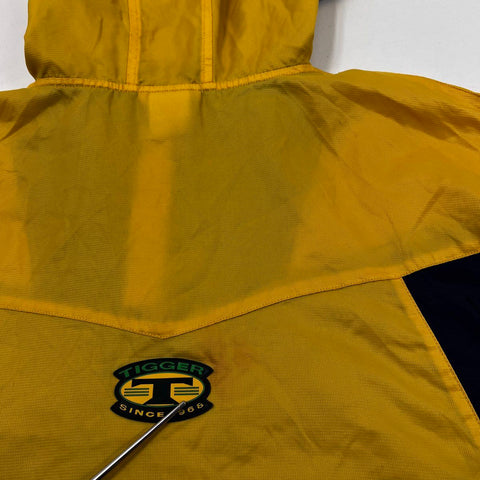 Vintage 90s Disney Store Tigger Anorak Windbreaker Jacket Yellow Navy Sz M