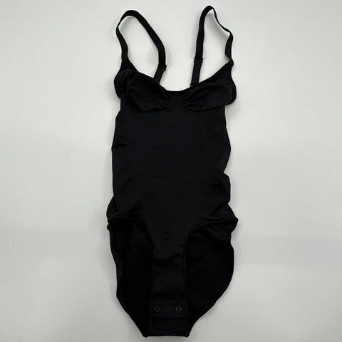 Skims Women's Onyx Black Fits Everybody Bodysuit Thong Sock Lot Sz XXS