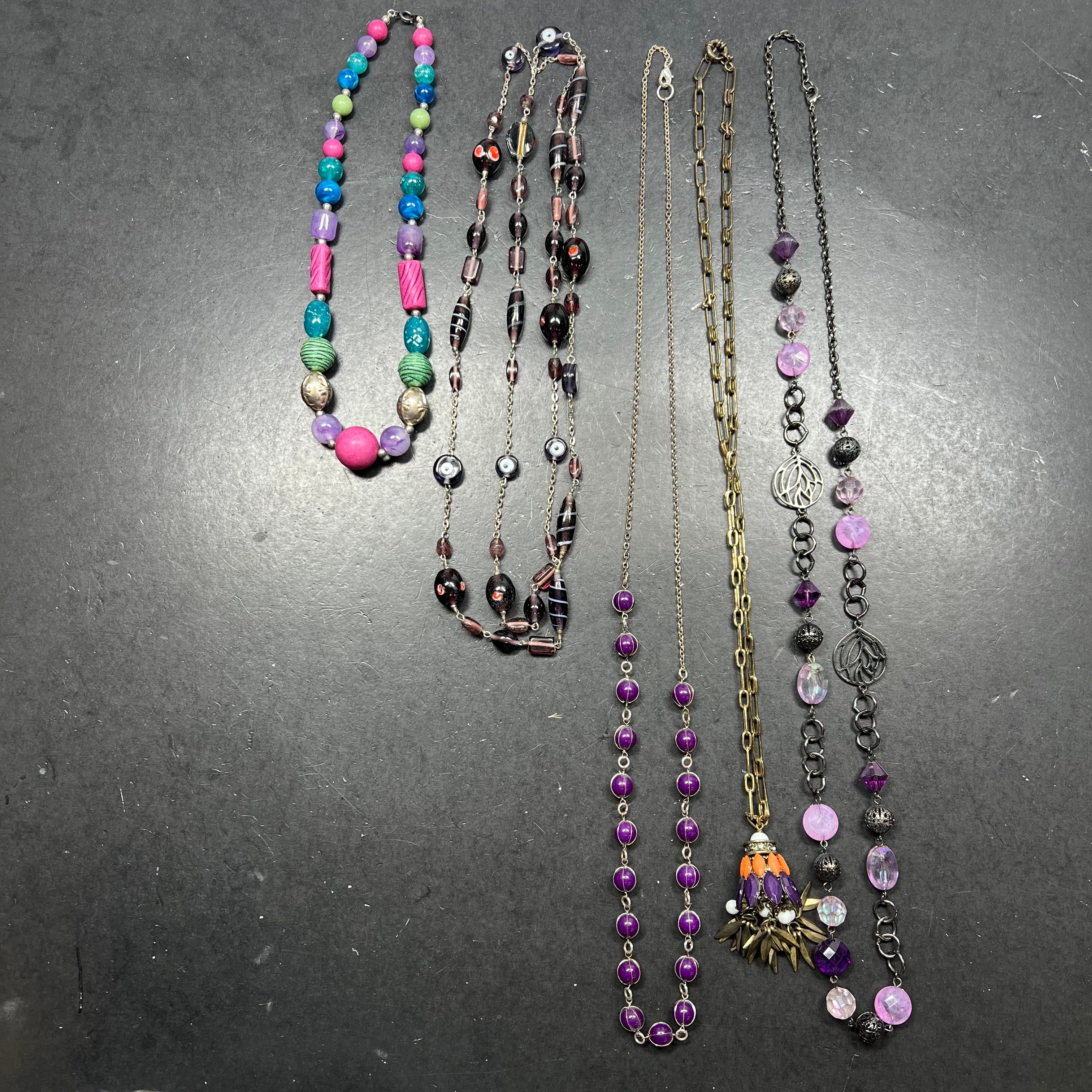 Purple Costume Jewelry Lot