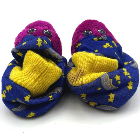 Vintage 1995 The Lyons Group Bedtime with Barney Character Slippers Size 3-4