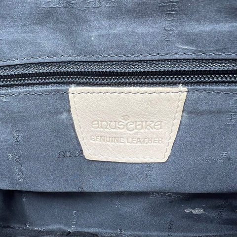 Anuschka Hand Painted Leather Shoulder Bag Peacock Animal Print Gold Hardware