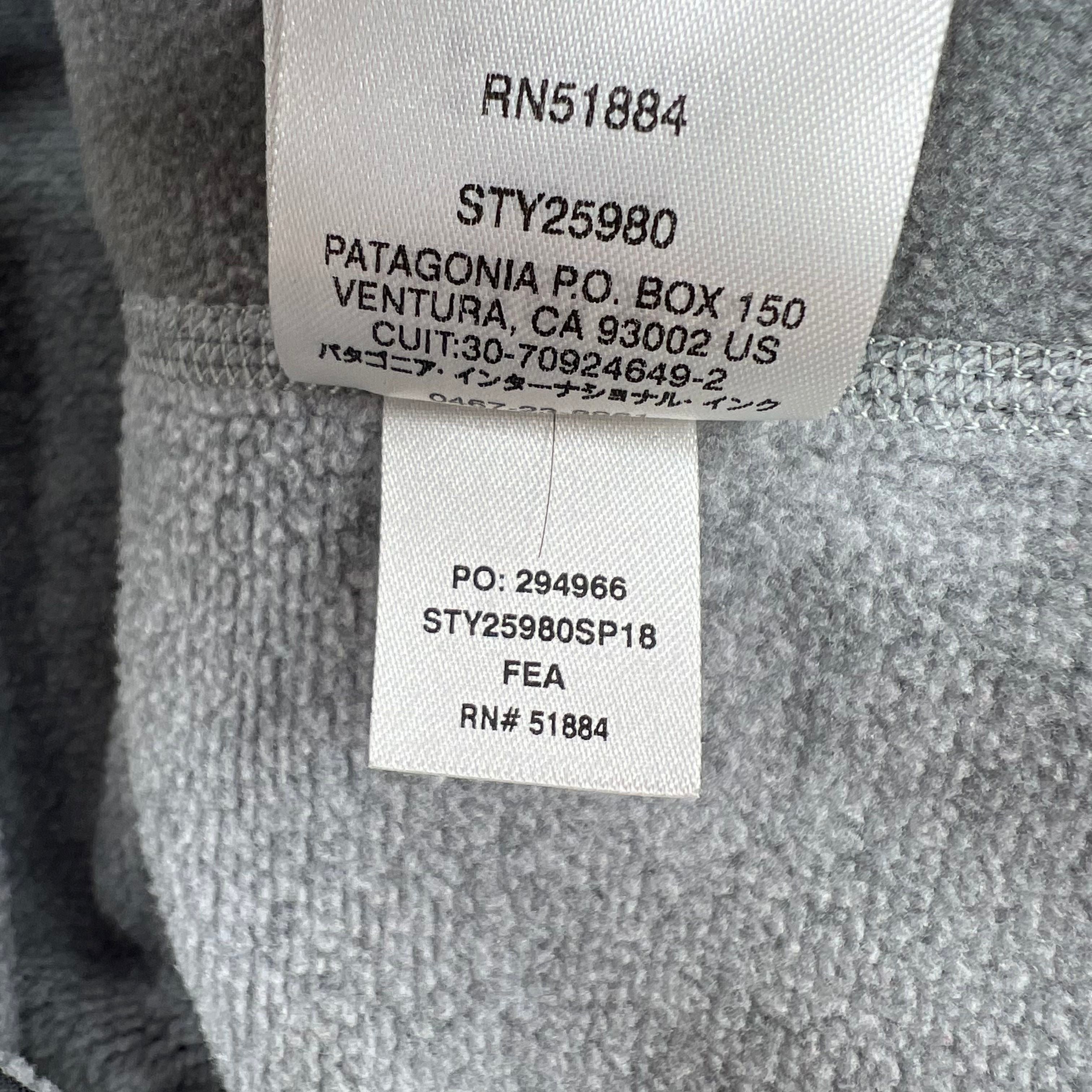 Patagonia Gray Better Sweater Fleece Quarter Zip Pullover Men's Size S