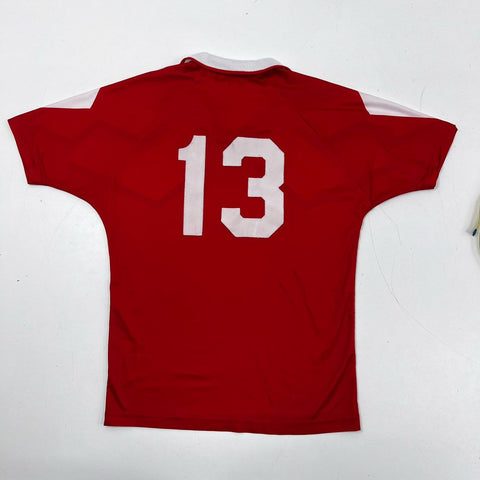 Vintage 90s Arsenal FC Lotto Soccer Jersey Made in USA Number 13 Sz S