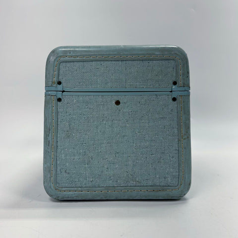 Vintage 1950s Samsonite Blue Shwayder Bros Style 4212 Train Case Makeup Bag