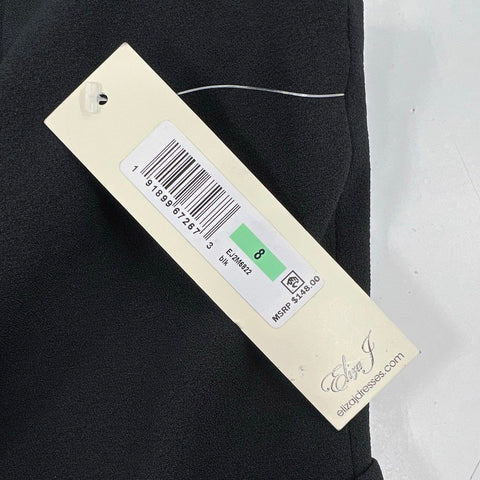 Eliza J Women's Black Sleeveless Wide Leg Tie Waist Jumpsuit NWT Size 8