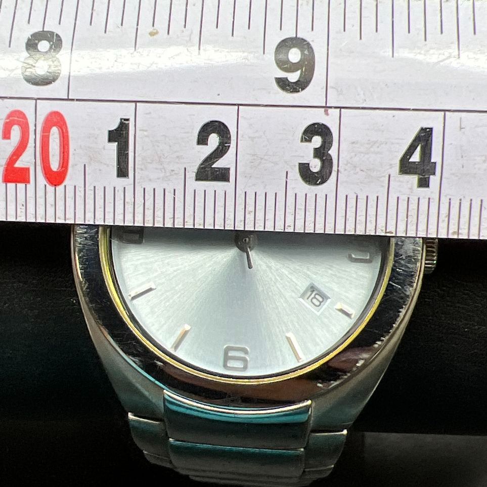 Kenneth Cole Reaction Silver Tone Watch New Battery