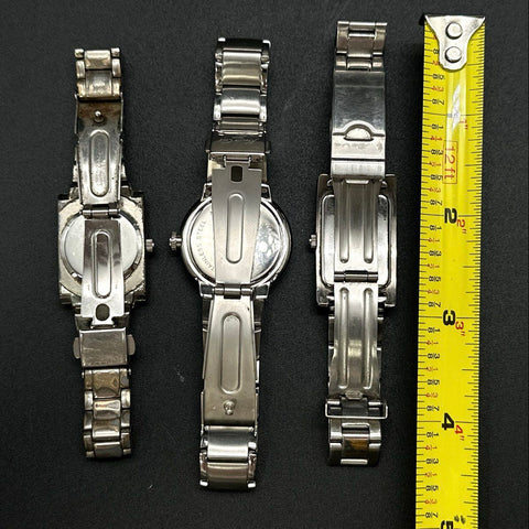 Kenneth Cole New York & Reaction Stainless Steel Analog Wristwatch Lot of 3