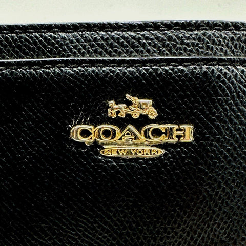 Coach Black Crossgrain Leather Triple Compartment Christie Carryall Tote Bag