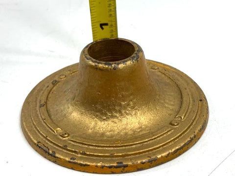 Vintage Hammered Brass Taper Candlestick Holders Set of 4 Arts & Crafts Style