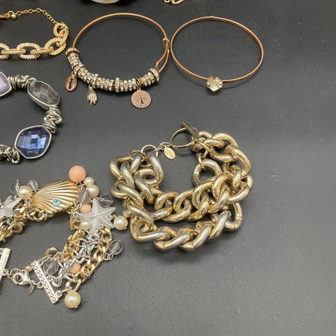 BCBGeneration Express Alex and Ani Fashion Jewelry Lot of 18 Wearable Bracelets
