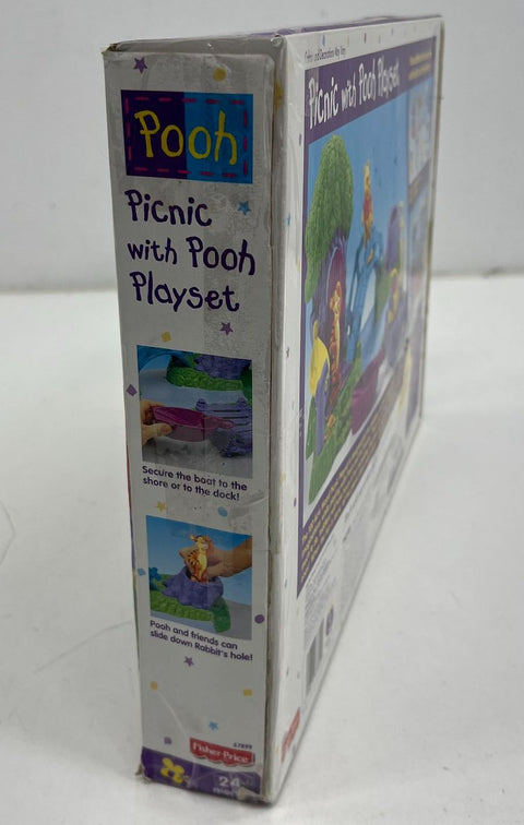 Vintage 90s Fisher Price Winnie The Pooh Picnic Playset Lot w/ Extra Figures