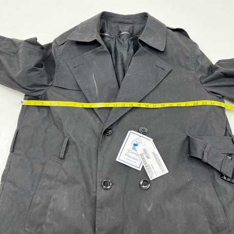 American Apparel Garrison Collection Men's All Weather Trench Coat Black NWT 46L