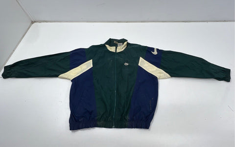 Vintage 90s Nike Colorblock Swoosh Logo Full Zip Windbreaker Jacket Sz M