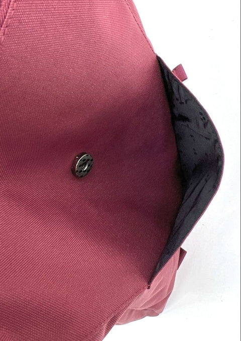 MAH Burgundy Minimalist Flap Top Backpack Rucksack MR20B195S06 NWT