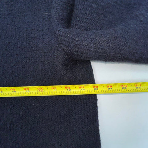 Closed Women's Bubble Pori Coat Jacket Black Mohair Wool Blend Mock Neck S