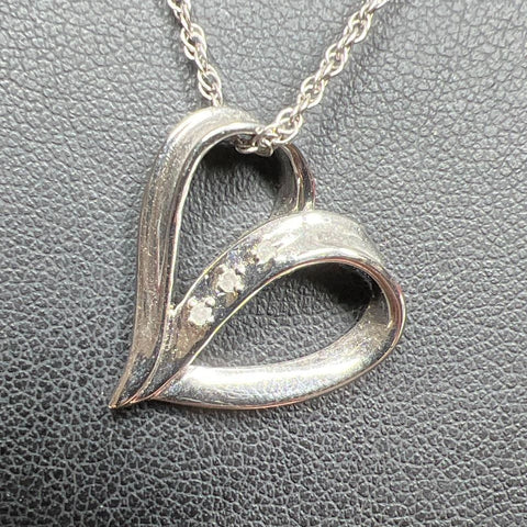 Sterling Silver Heart Gemstone Daughter Pendant Necklace 4.47g